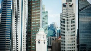 towers in city