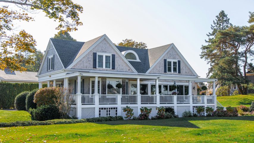 gray wooden house