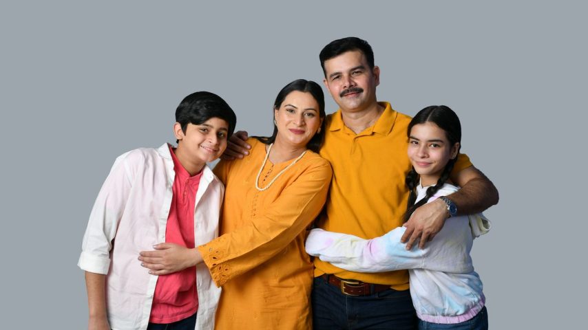 a group of people posing for a photo